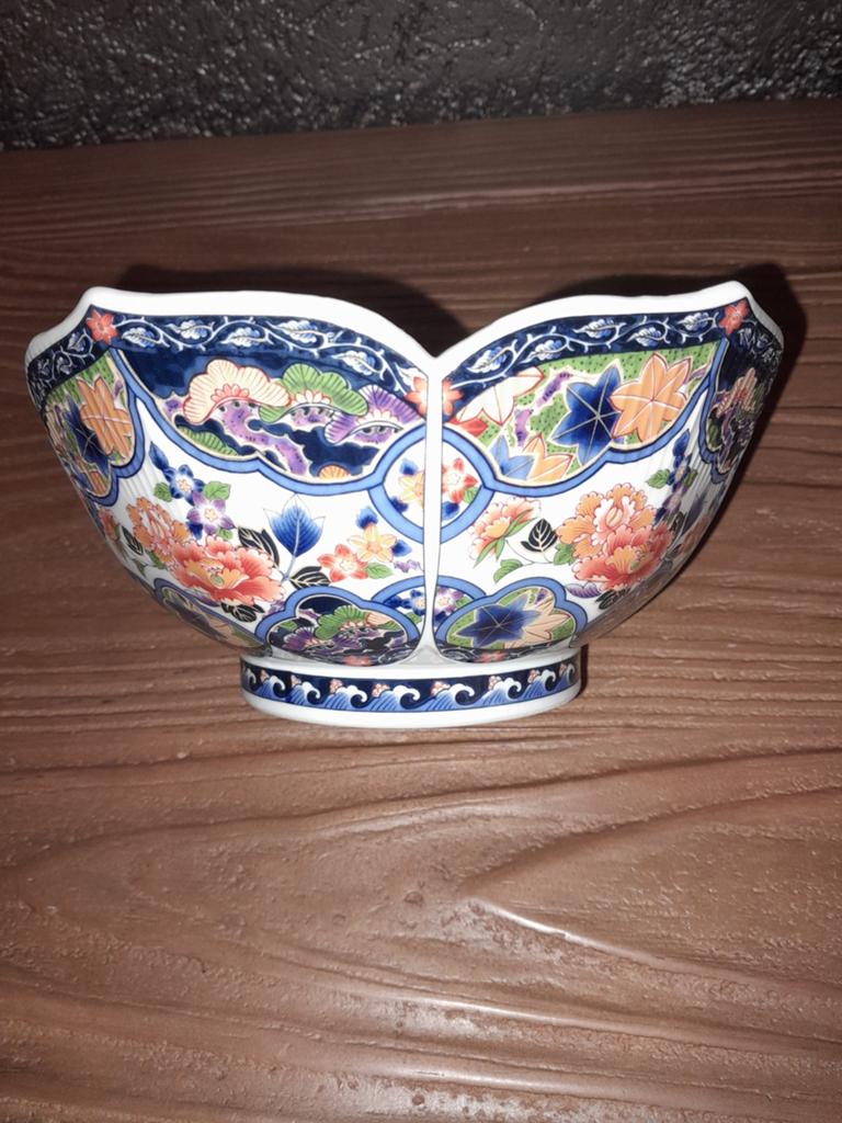 Fleurige schalen IMARI-look, Porselein of Keramiek, Schaal, Rond, Ophalen of Verzenden