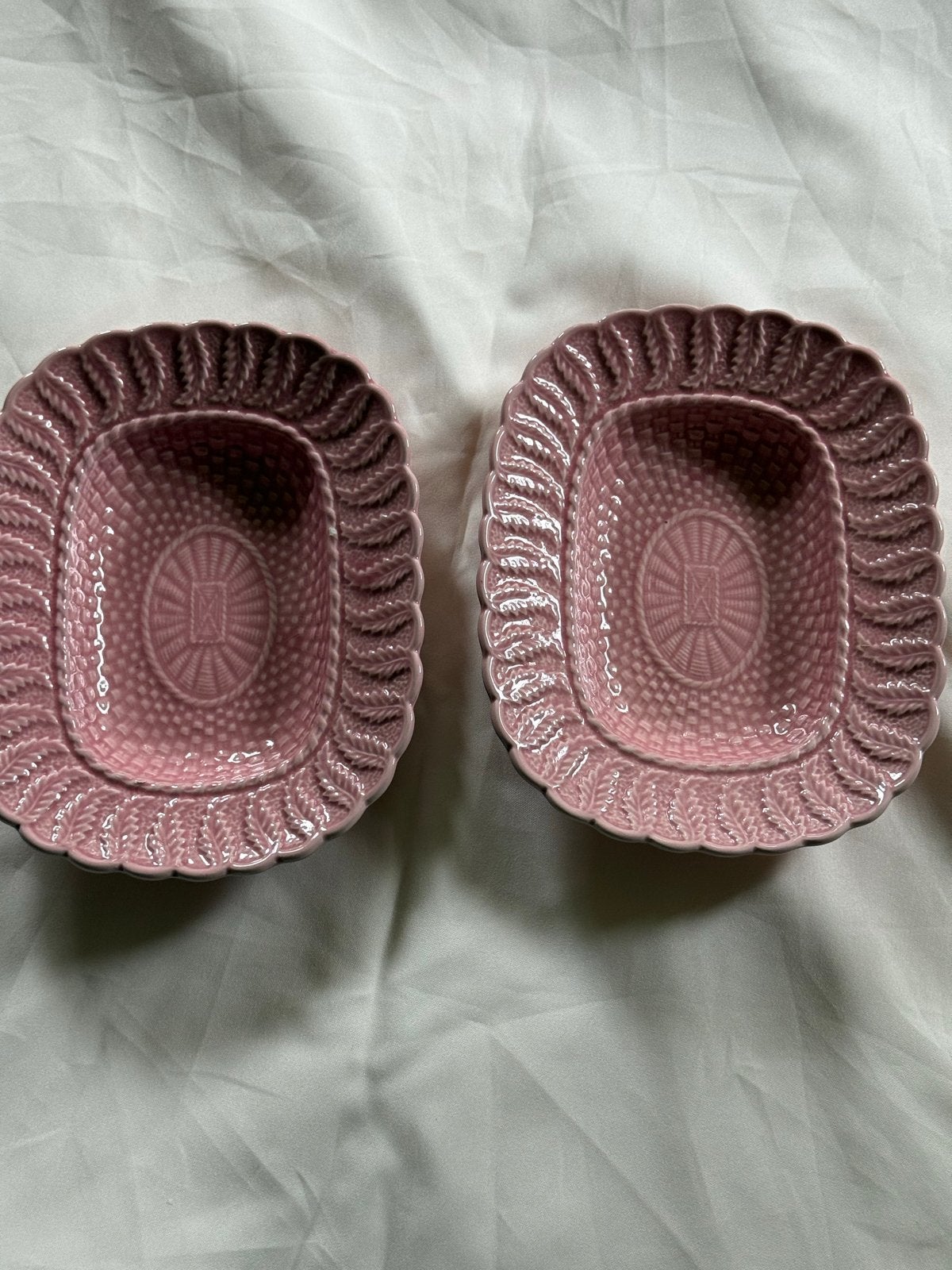 Bordallo Pinheiro roze serveerschalen - Set van 2, Ophalen of Verzenden