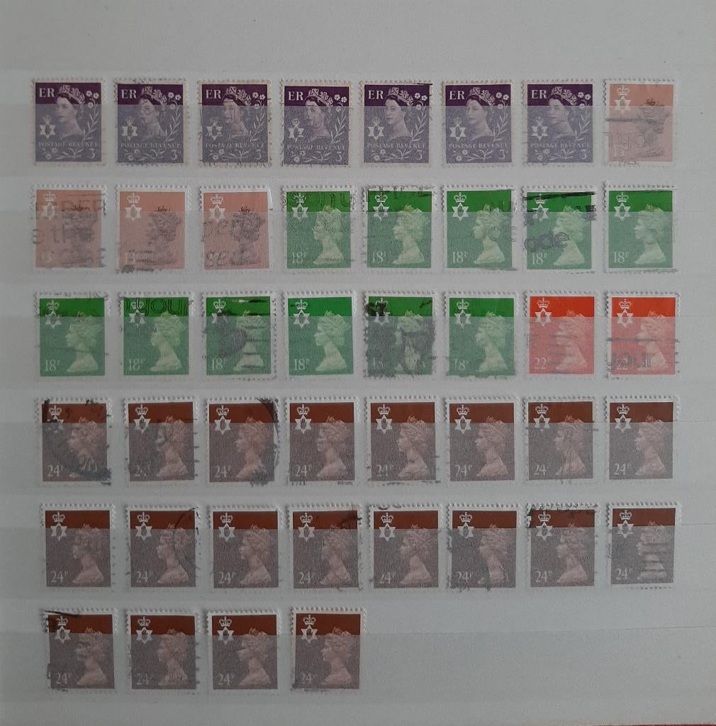 Postzegels Noord Ierland Nr. 4 Gestempeld 44 stuks, Ophalen, Gestempeld