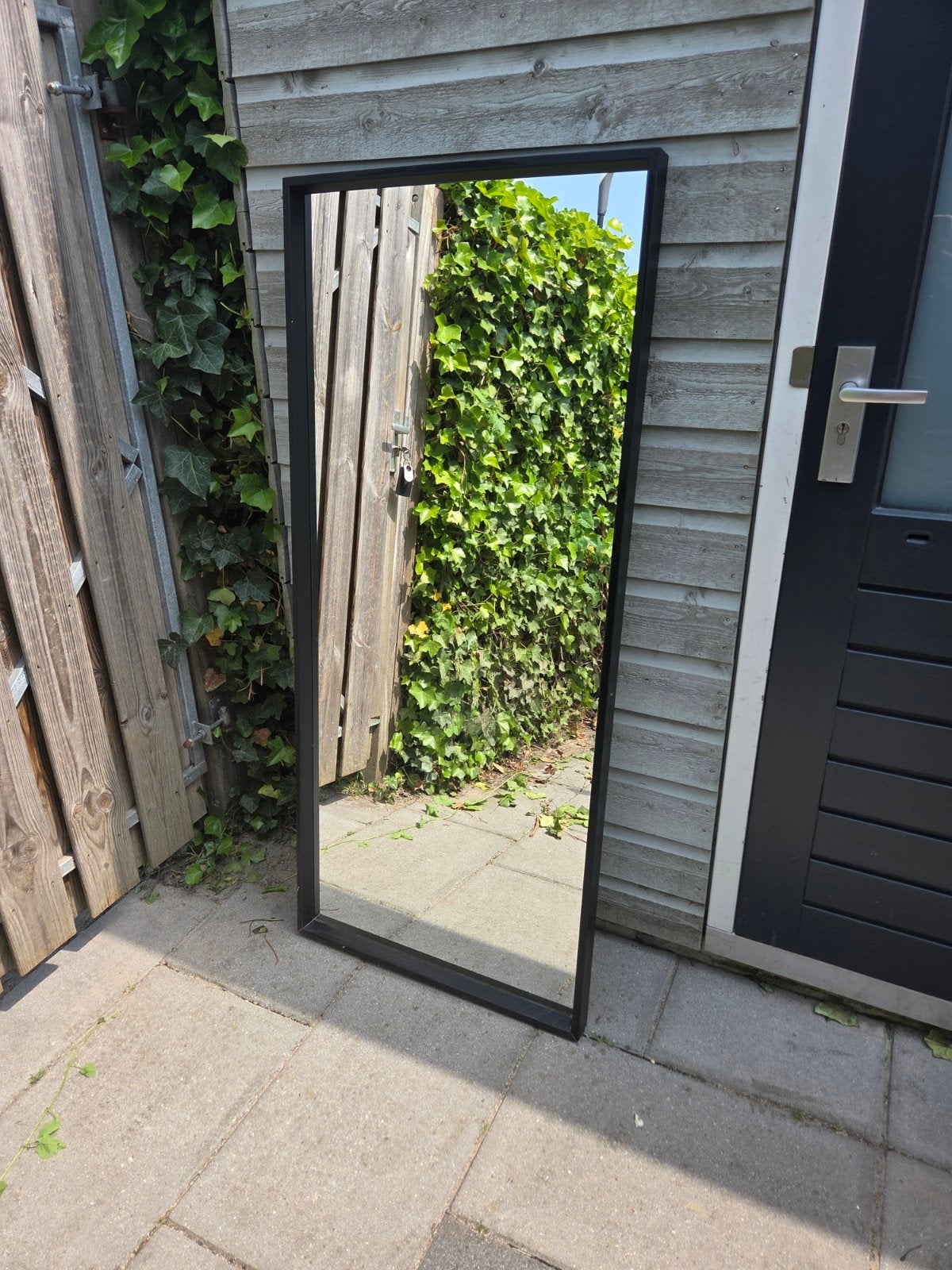 IKEA Nissedal spiegel - Zwart, 65x150 cm, Huis en Inrichting, Woonaccessoires | Spiegels, Ophalen, Rechthoekig, Minder dan 50 cm