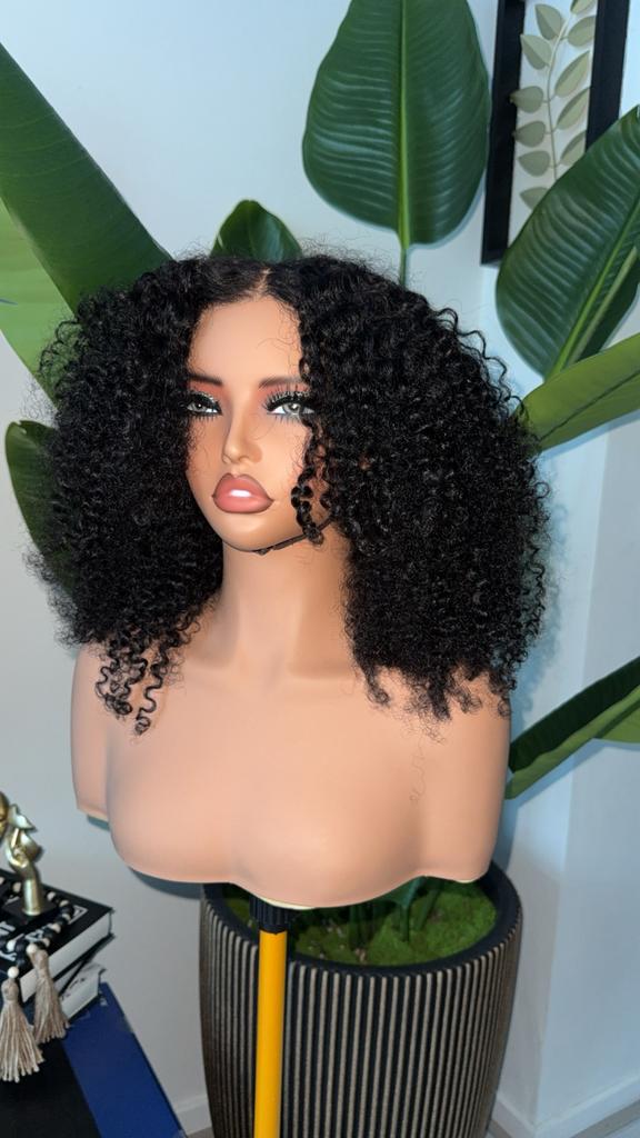Bye bye knot kinky curly wig, Ophalen of Verzenden, Zo goed als nieuw, Pruik of Haarverlenging