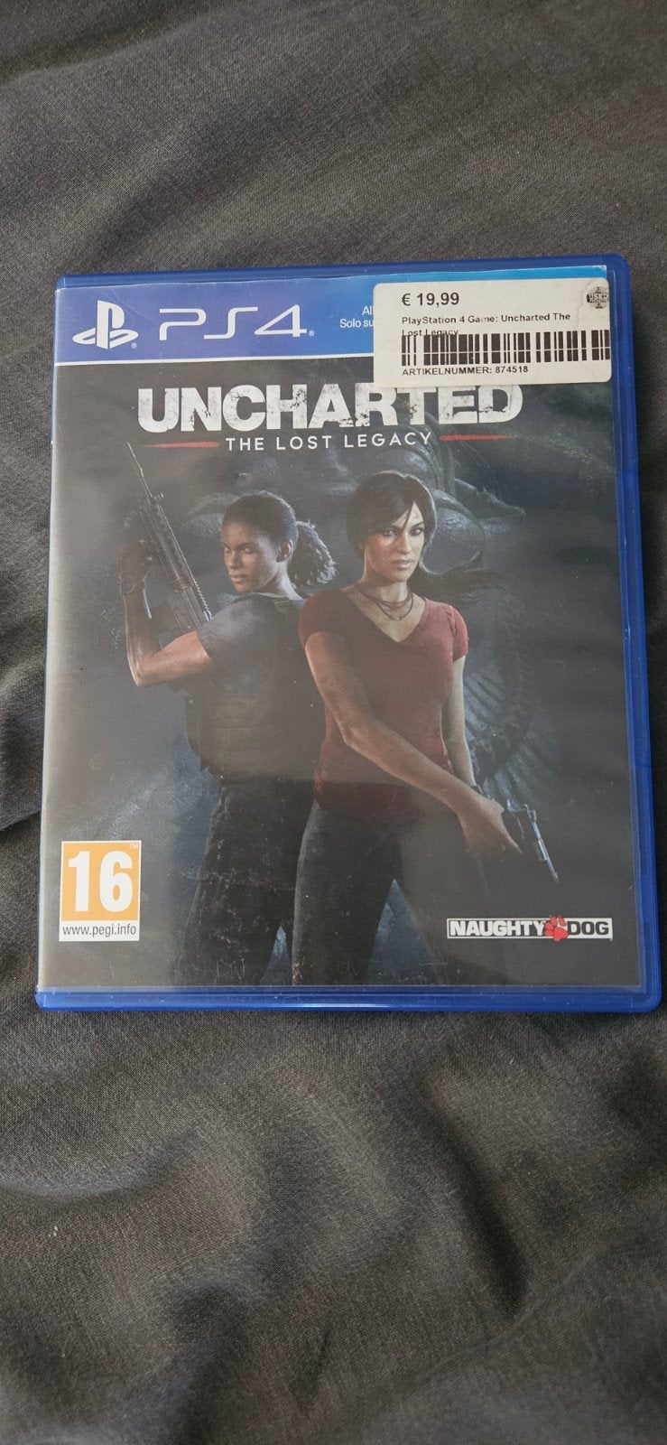 Uncharted: The Lost Legacy PS4 - Actie/Avontuur, Avontuur en Actie, 1 speler, Ophalen of Verzenden, Zo goed als nieuw
