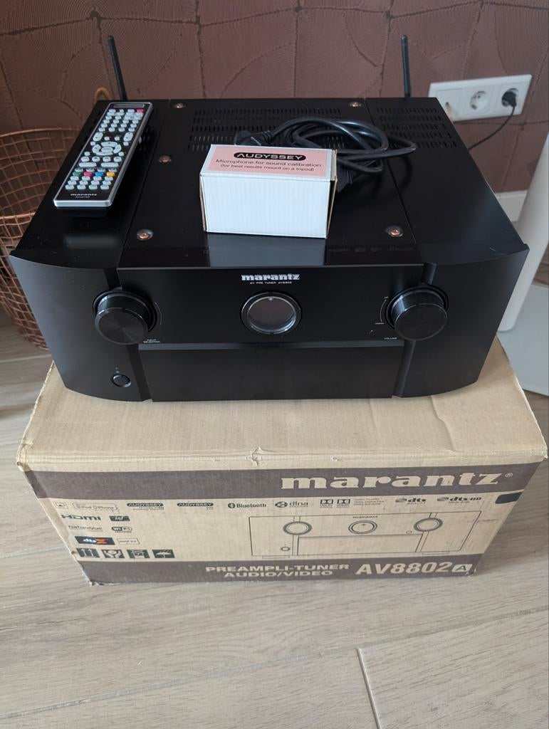 Marantz AV8802A AV Pre-Tuner | Met doos en microfoon, Overige systemen, Zo goed als nieuw, 120 watt of meer, Ophalen