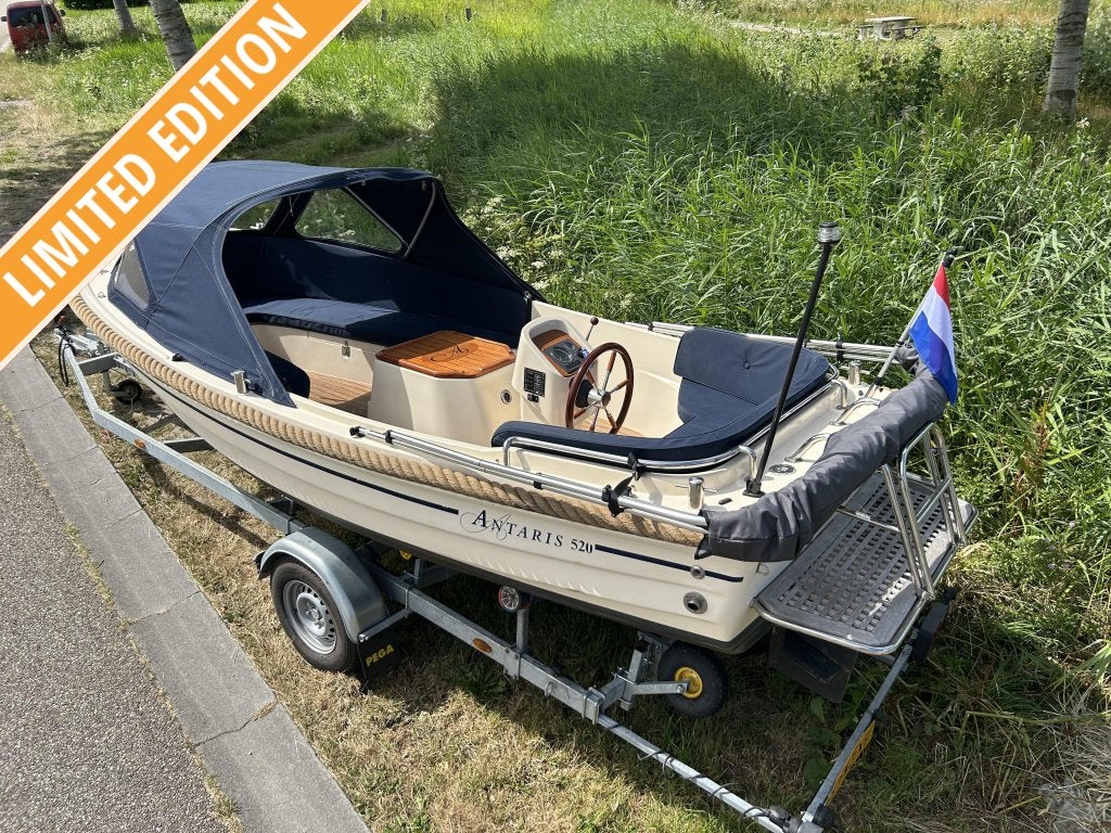 Prachtige Antaris 520 met 13 pk Vetus diesel nieuw model!, Afdekzeil, Antaris, Diesel, 2 m