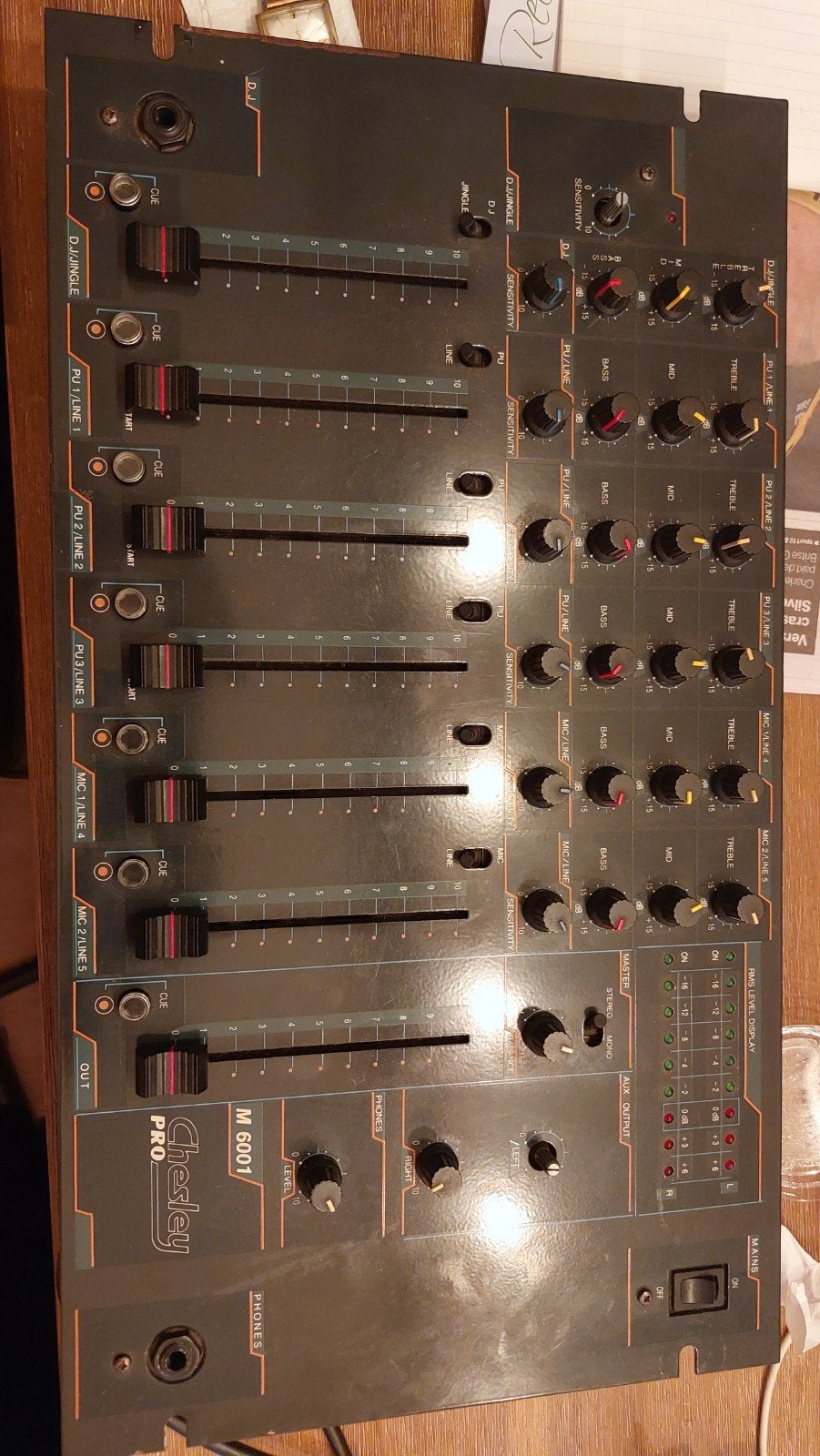 Crestley Pro M6001 DJ-mixer - Vintage en functioneel, Ophalen of Verzenden