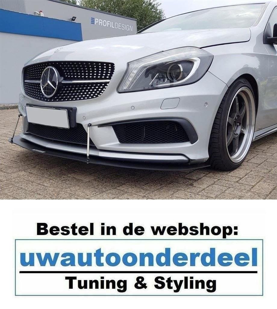Maxton Spoiler Voorspoiler Lip Splitter Voor Mercedes W176 A
