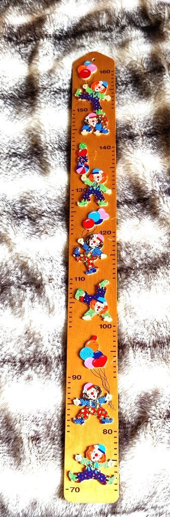 Kinder groei meter / meetlat van hout Vintage, Ophalen, Zo goed als nieuw, Wanddecoratie