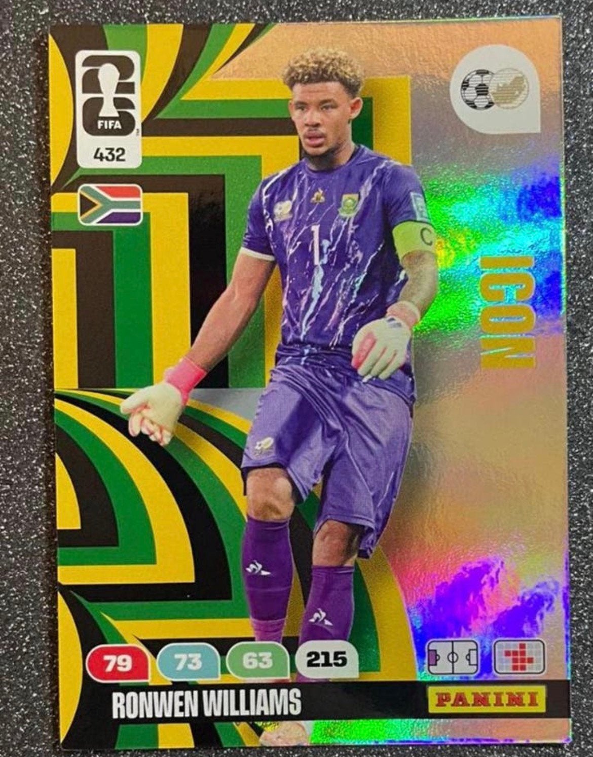 Panini WORLD CUP 2026   ICON   WILLIAMS   SOUTH AFRICA, Verzenden, Zo goed als nieuw, Plaatje