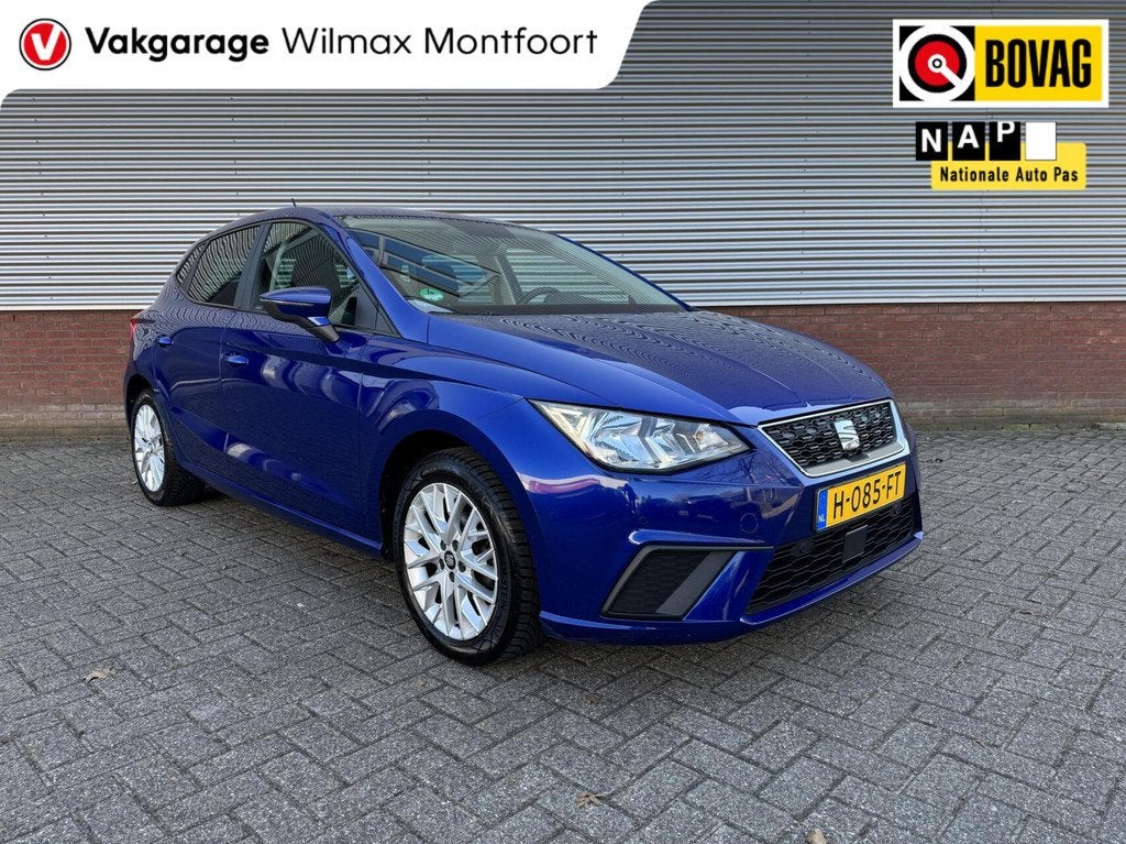 Seat Ibiza 1.0 TSI Style Business Intense|Camera|Clima|Carpl, Auto's, Seat, Voorwielaandrijving, Stof, 95 pk, Blauw