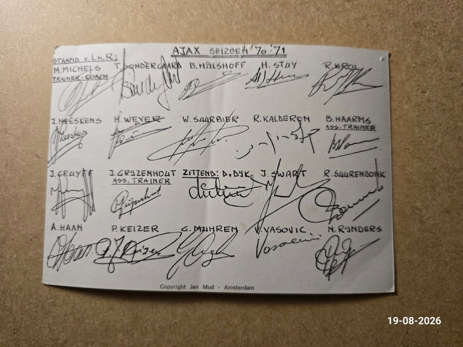 Johan Cruijff Ajax Collectie - Boek, Posters, Speld, signed, Verzamelen, Ophalen, Gebruikt, Ajax, Boek of Tijdschrift