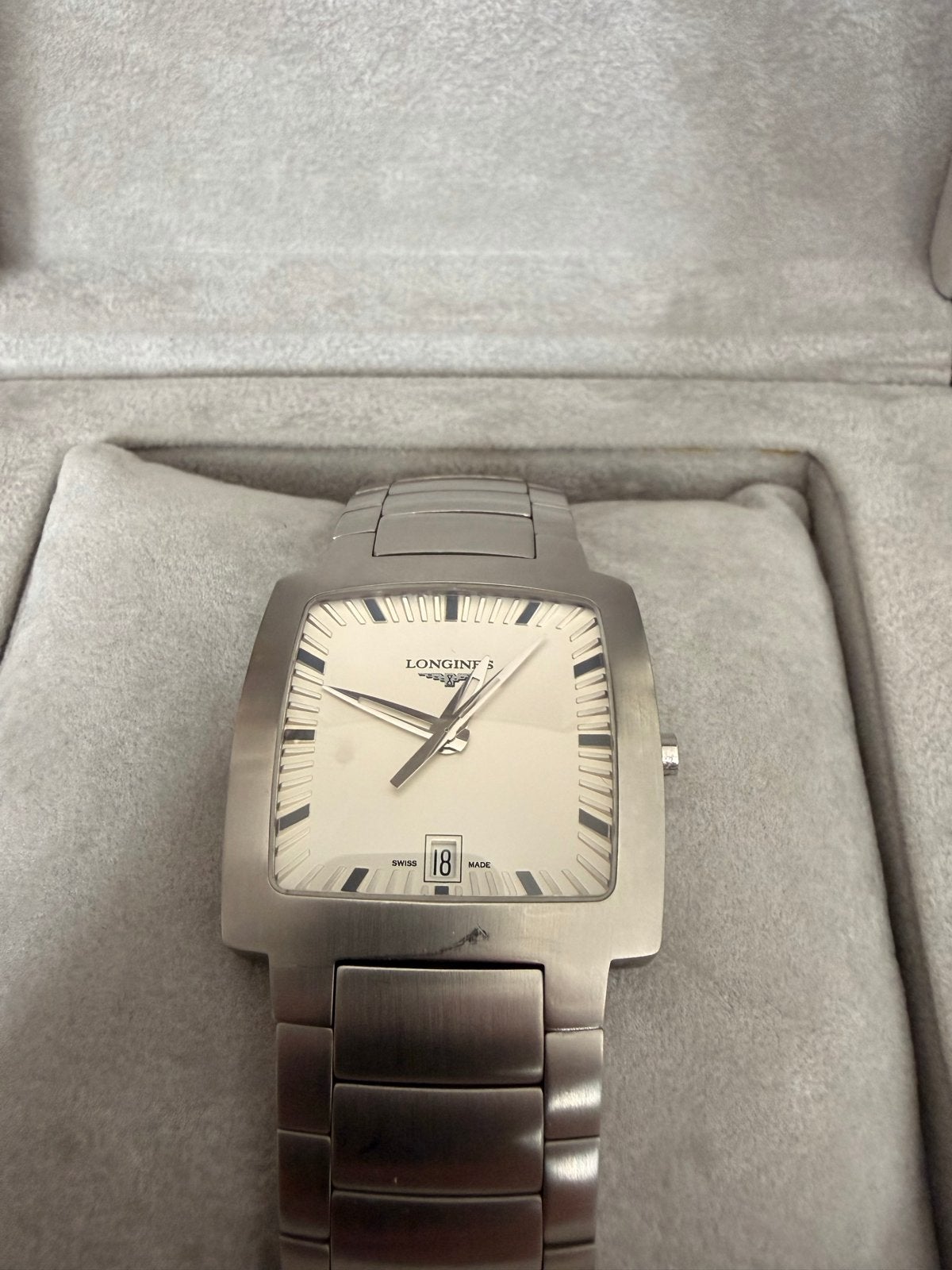 Longines Oppositie Herenhorloge Staal, Sieraden, Tassen en Uiterlijk, Horloges | Heren, Nieuw, Polshorloge, Overige merken, Staal