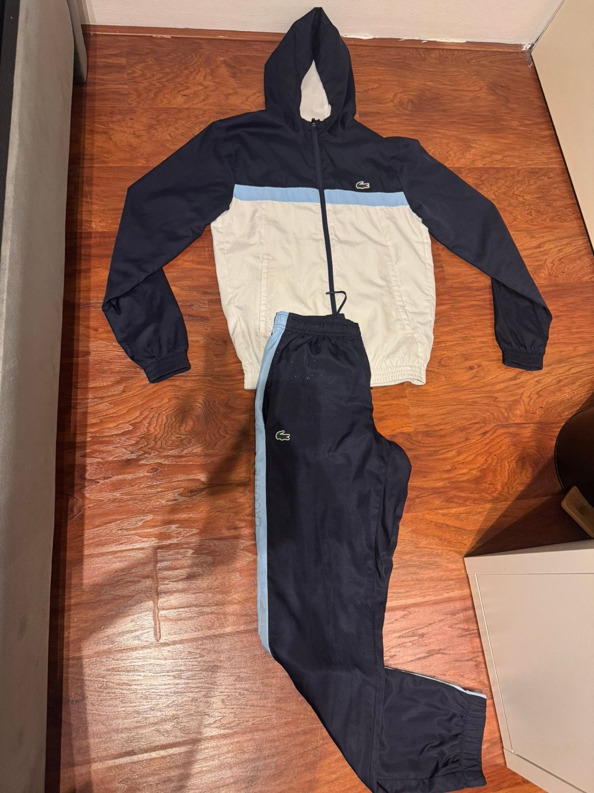 Lacoste Trainingspak Maat S, Ophalen, Blauw, Zo goed als nieuw, Algemeen