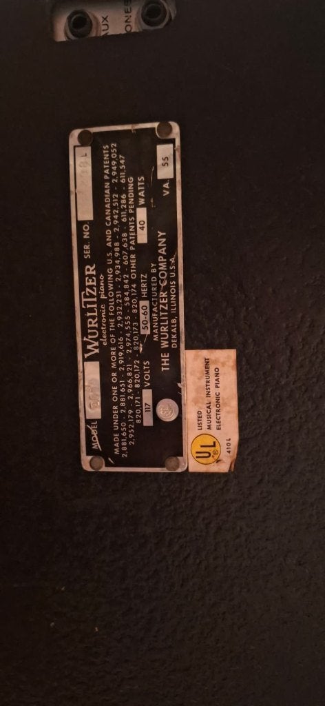 Foto 10 van Wurlitzer 200A - Zwart - Nette, originele staat. 230V ombouw