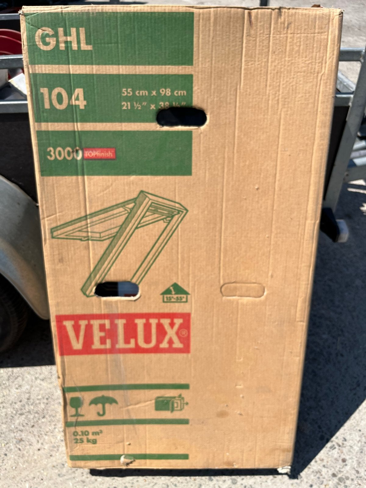 Nieuw Velux Dakraam GHL 104 - 55x98 cm inclusief gootstukken, Ophalen, Minder dan 80 cm, 80 tot 120 cm, Nieuw