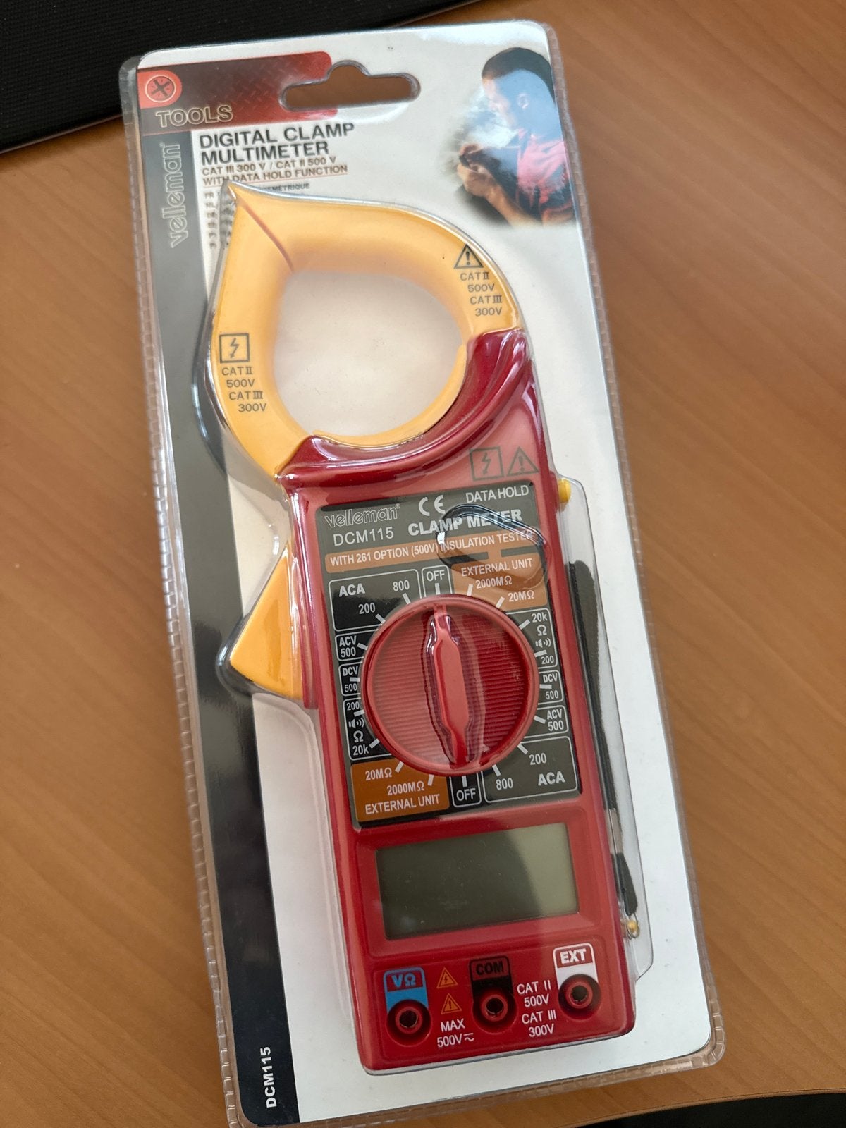 Velleman DCM115 Digitale Tangamperemeter Multimeter, Doe-het-zelf en Verbouw, Meetapparatuur, Ophalen of Verzenden, Nieuw, Multimeter