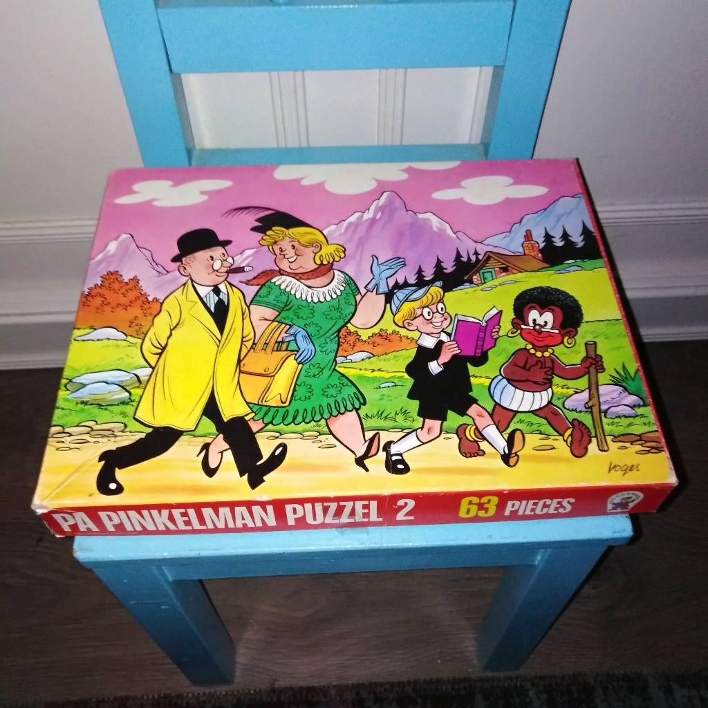 Pa Pinkelman puzzel 2 1976 - 63 stukjes, Ophalen, Gebruikt