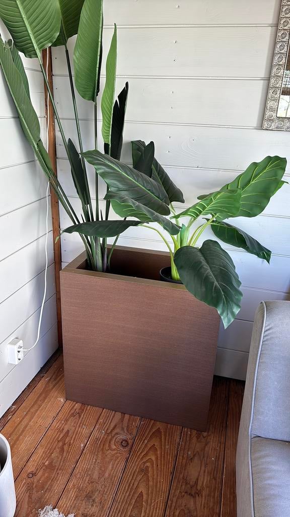plantenbak / salontafel, Tuin en Terras, Bloembakken en Plantenbakken, Ophalen, Gebruikt, ', Vierkant