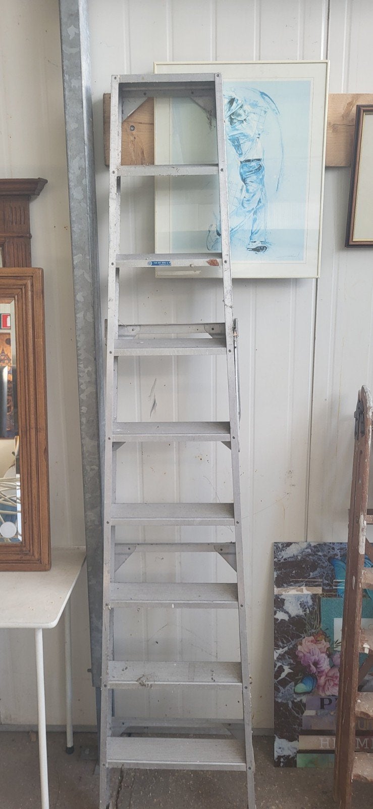 Stevige ijzeren trap, 2.30m hoog, Doe-het-zelf en Verbouw, Ladders en Trappen, Ophalen of Verzenden