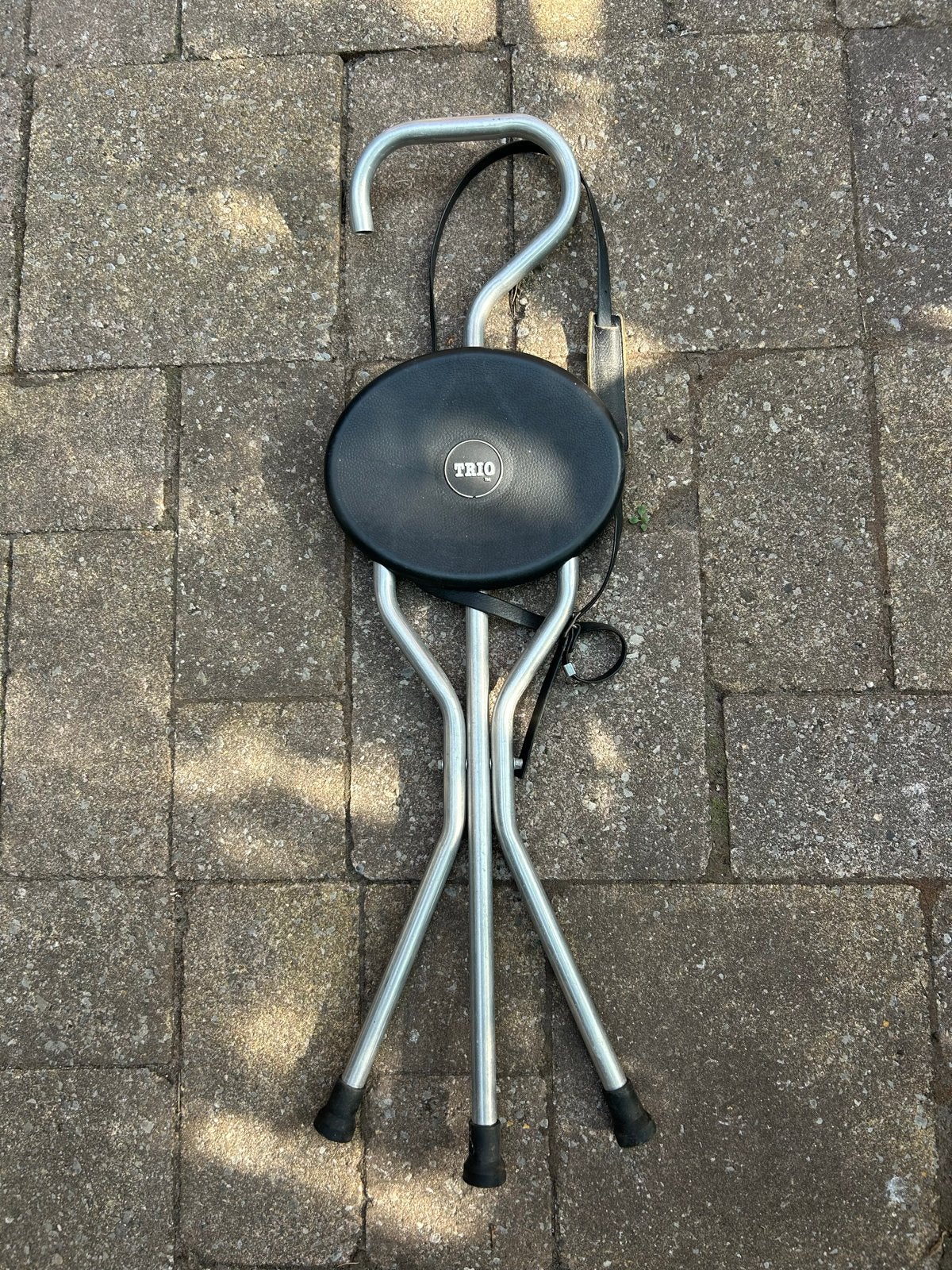 Wandelstok,Stoeltje, kruk opklapbaar met draagriem, Ophalen of Verzenden, Gebruikt, Eén