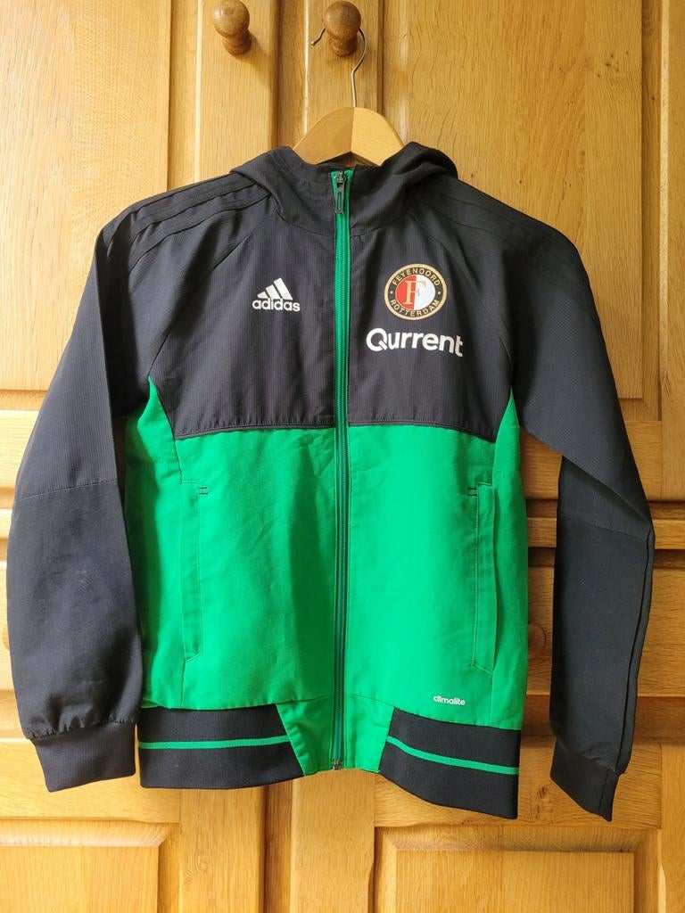 Adidas Feyenoord jack - Zwart/Groen, Ophalen of Verzenden, Zo goed als nieuw, Adidas, Jongen of Meisje