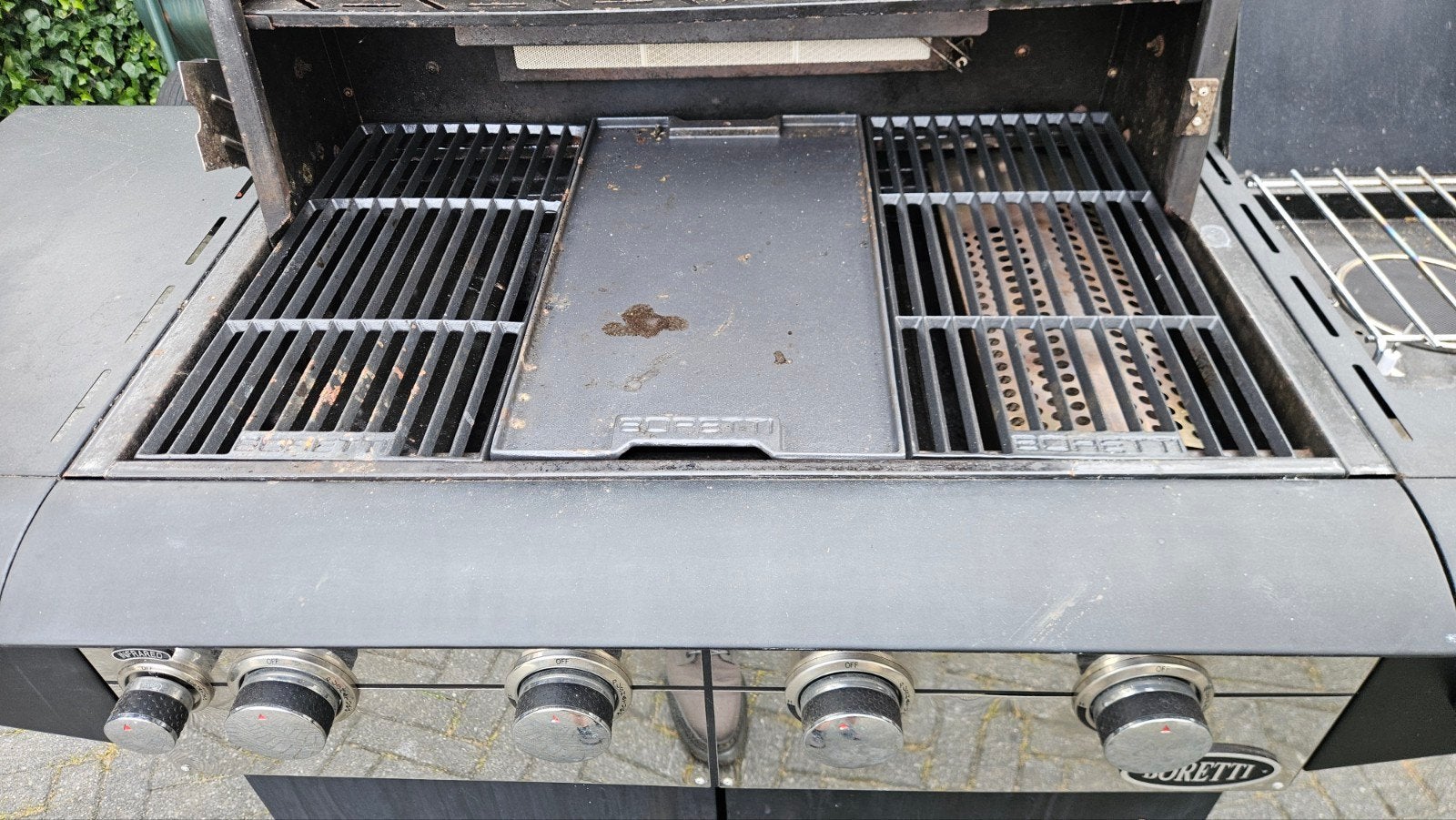 Boretti DaVinci Gasbarbecue met zijbrander en hoes, Ophalen, Gebruikt, Boretti