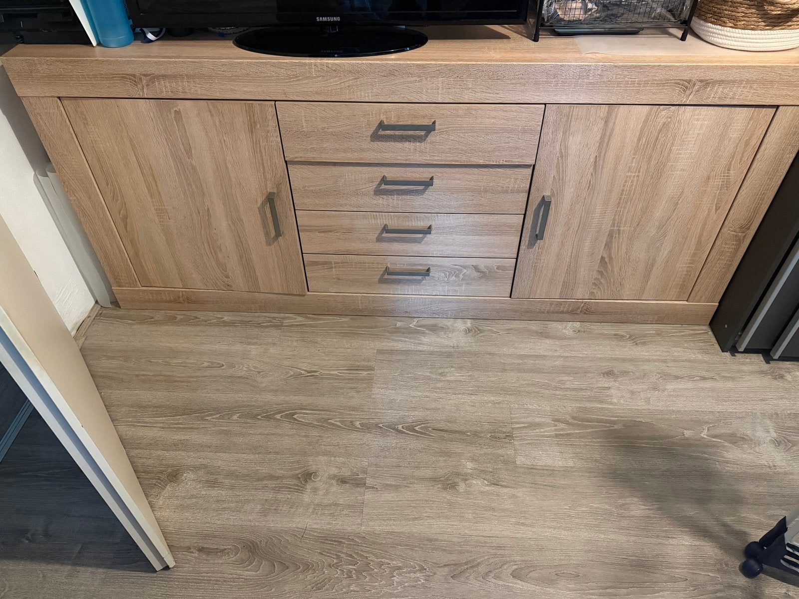 Moderne Dressoir Kast met Lades en Deuren, Ophalen, Gebruikt, 150 tot 200 cm, Met lade(s)