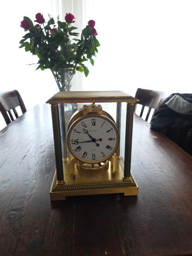 Jaeger-LeCoultre Atmos Klok - "Colonnade" Edition - Loopt op, Antiek en Kunst, Antiek | Klokken, Ophalen of Verzenden
