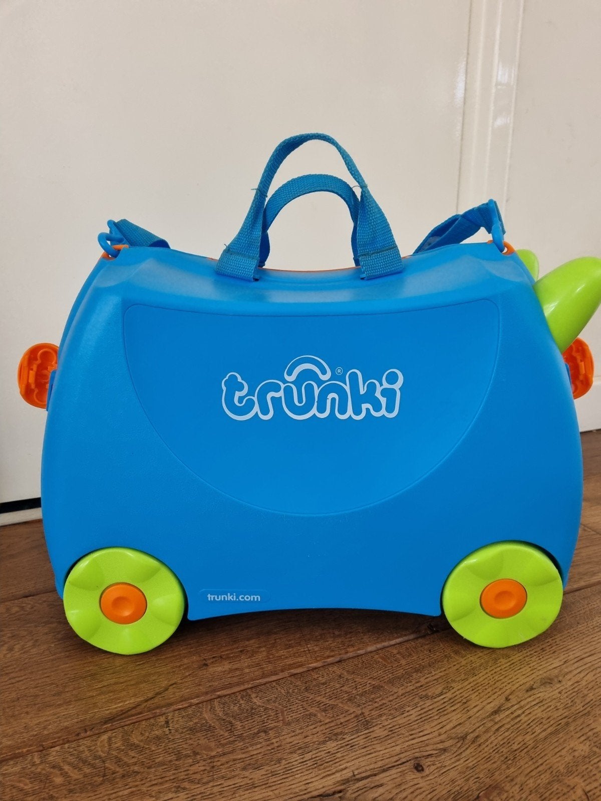 Trunki kinder koffer blauw met wielen, Ophalen of Verzenden, Gebruikt