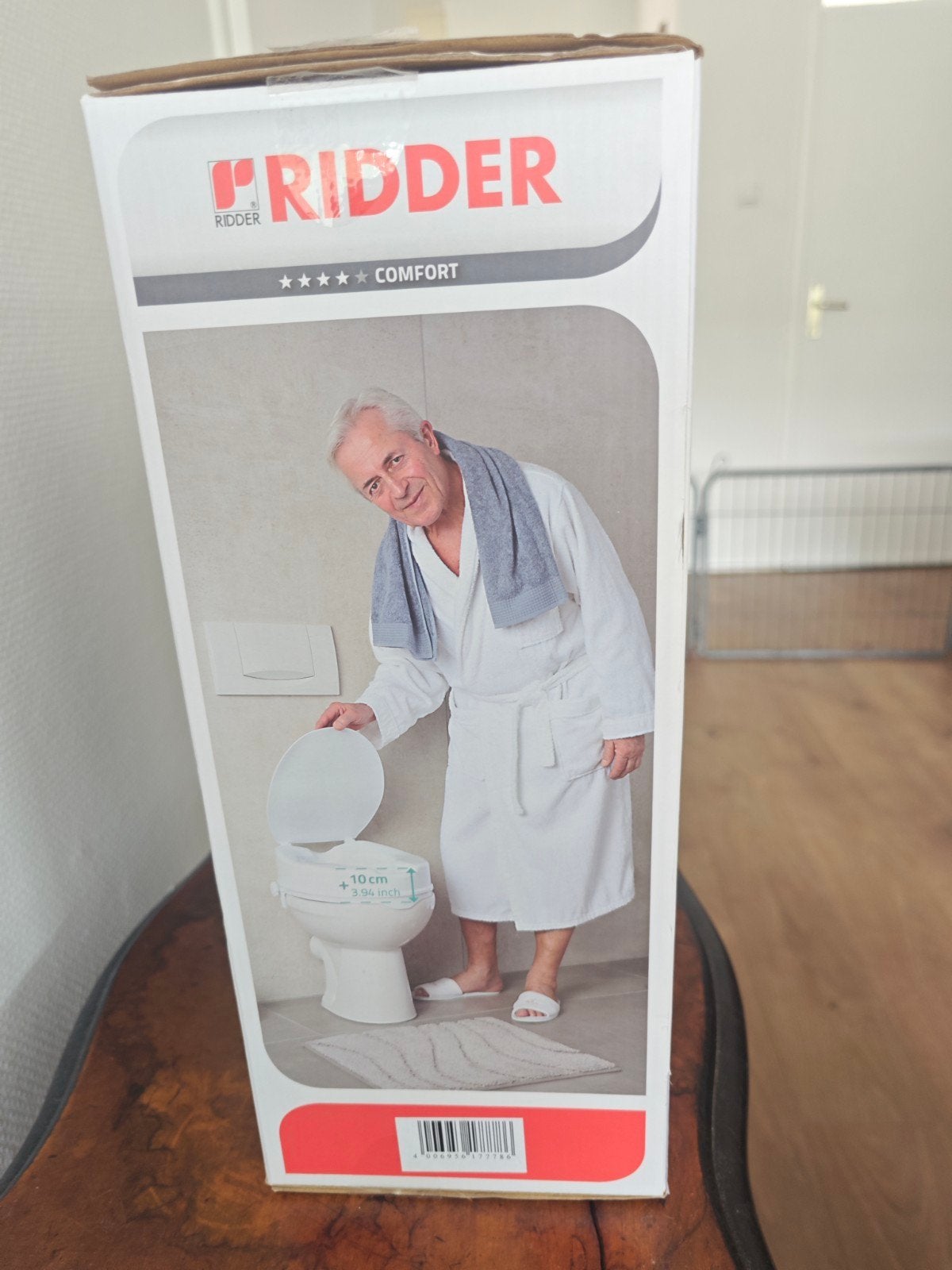 wc opzetbril, Ophalen