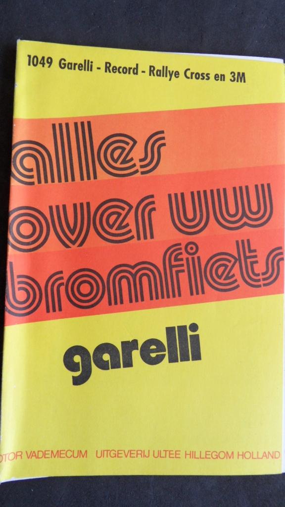 Garelli Rekord oldtimerbromfiets handleiding - onderdelen ca, Verzenden, Zo goed als nieuw