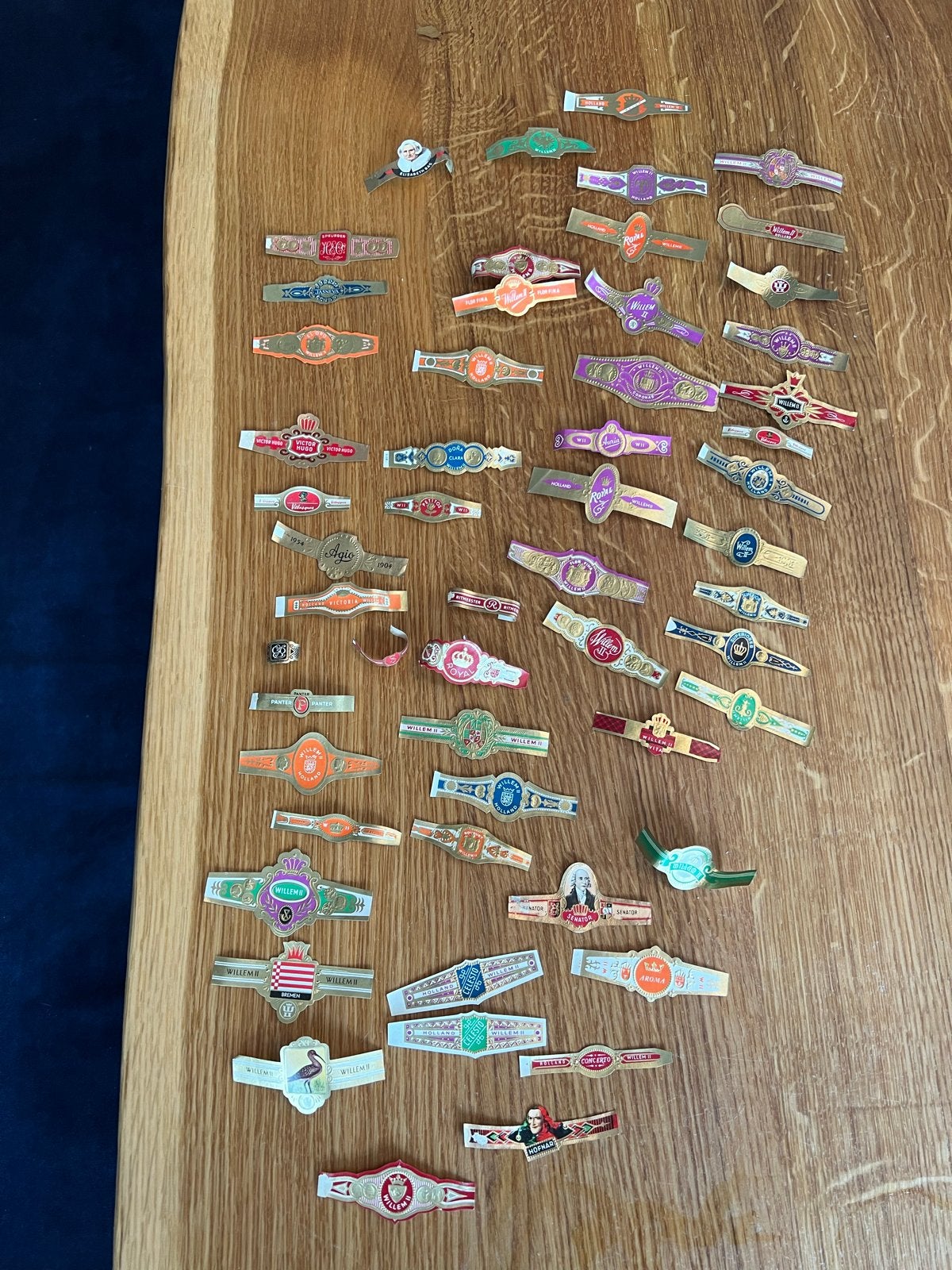 Grote collectie sigarenbandjes - Willem II, Hofnar, Royal, Verzamelen, Ophalen of Verzenden