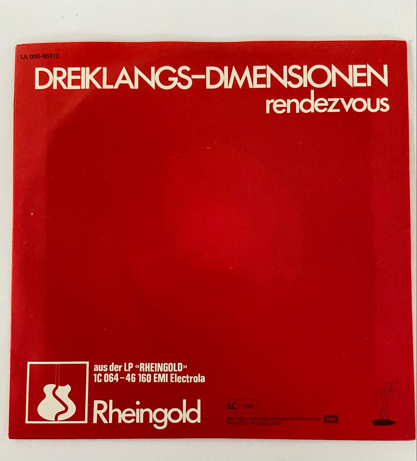 Rheingold - Dreiklangs-Dimensionen Rendezvous 7 inch vinyl, 7 inch, Ophalen of Verzenden, Zo goed als nieuw, Pop