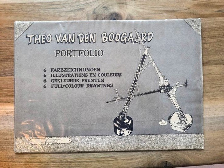 Portfolio Theo van den Boogaard - 6 gekleurde prenten, Boeken, Eén stripboek, Ophalen of Verzenden, Zo goed als nieuw
