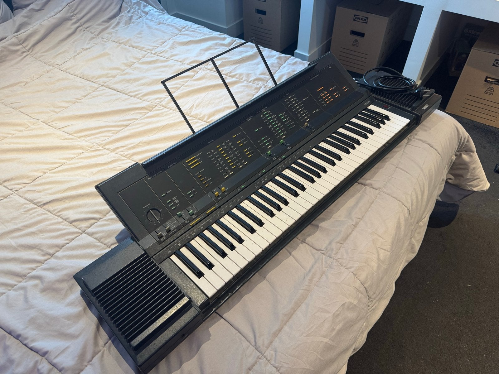 Yamaha PS-6100 Elektrische Piano met Stoel en Tafel, Muziek en Instrumenten, Ophalen, Yamaha, Met standaard, 61 toetsen