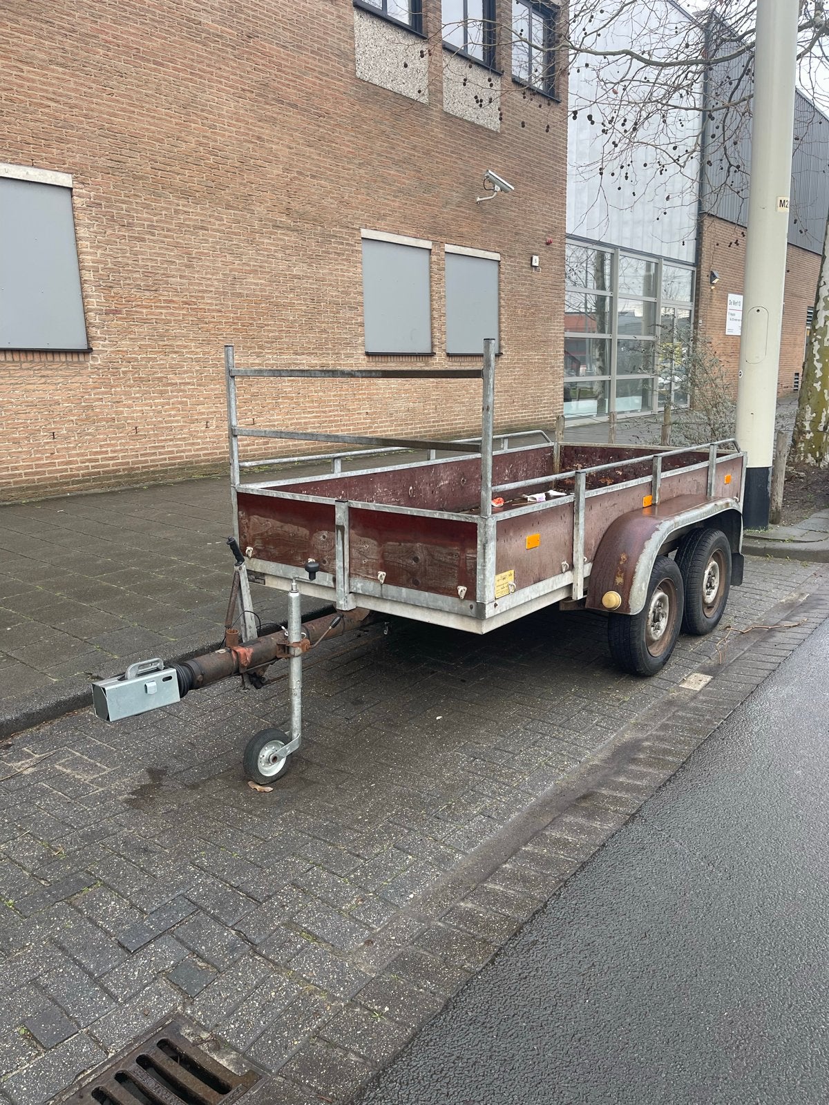 Tandemasser aanhanger 125x300 - 2000kg, Ophalen, Gebruikt