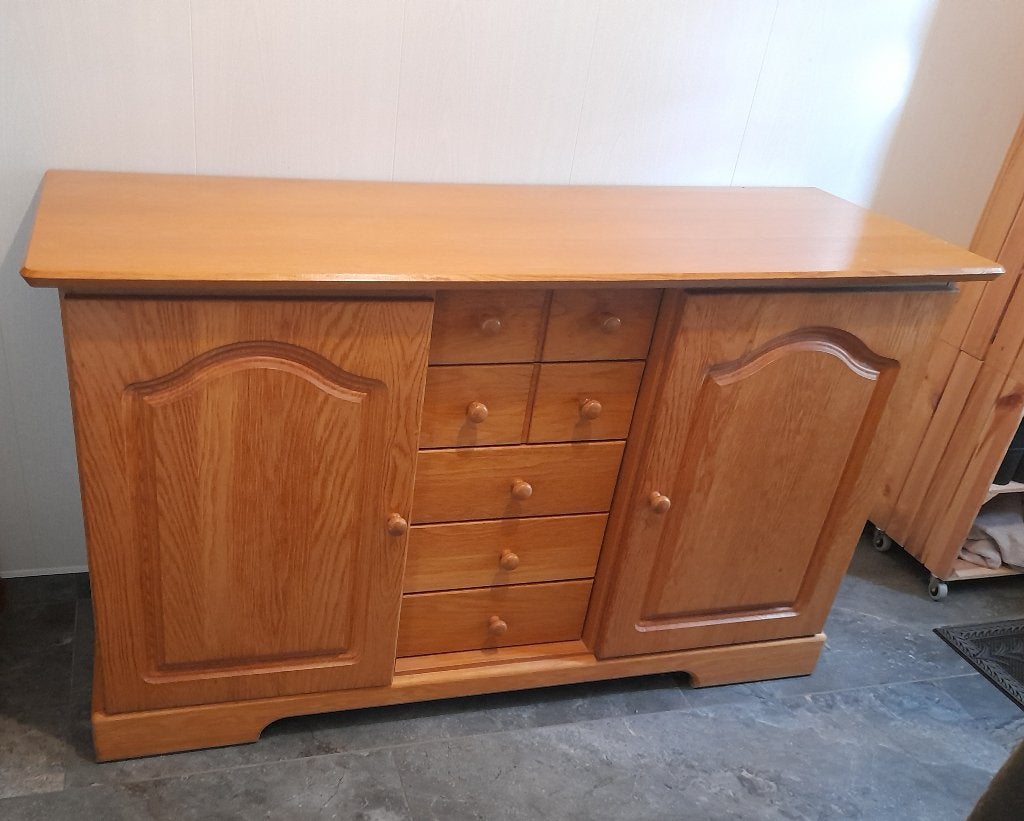 Leuk grenen dressoir, Huis en Inrichting, Kasten | Dressoirs, Ophalen, Gebruikt, Landelijk, Grenenhout