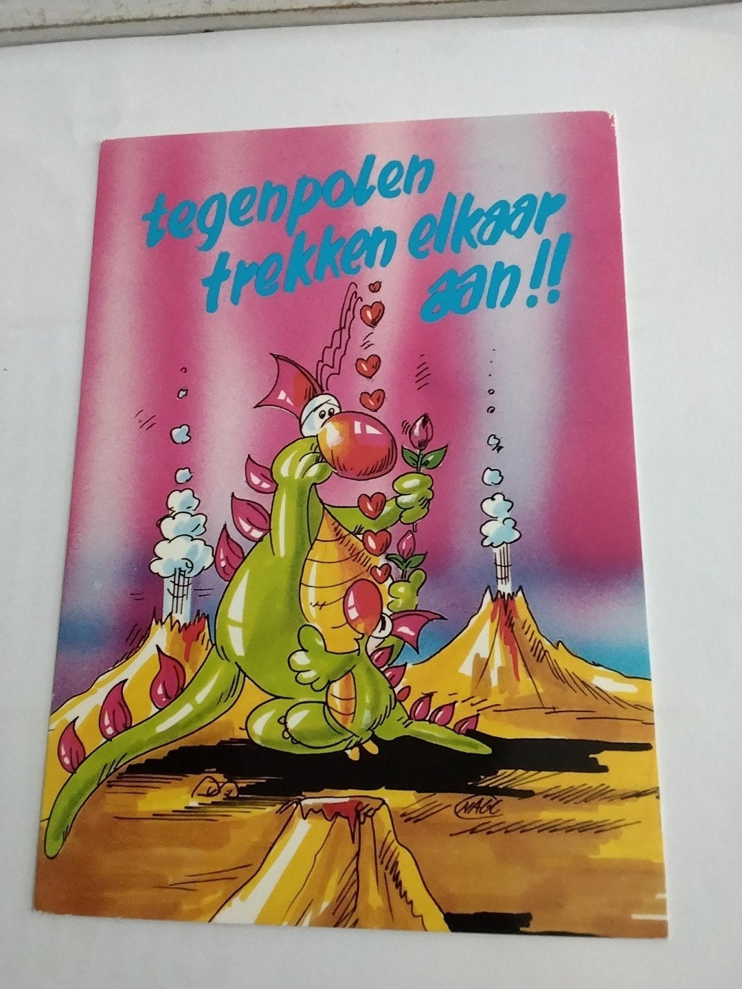 Ansichtkaart Draak Liefde Tegenpolen Trekken Elkaar Aan, Ophalen of Verzenden, 1980 tot heden, Ongelopen
