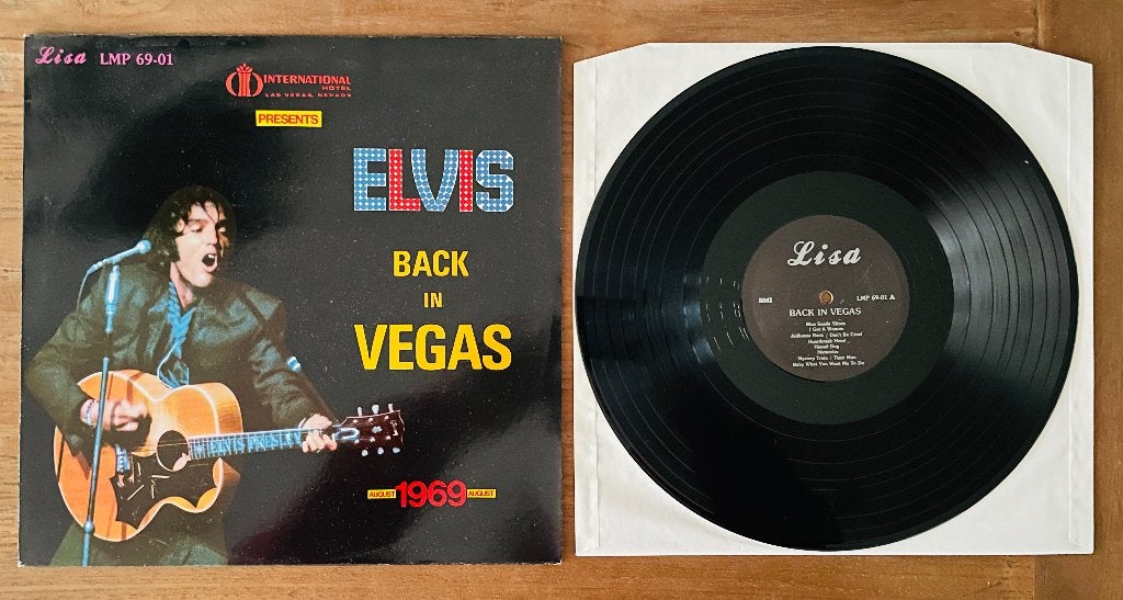 Elvis Presley - Back In Vegas - Import LP - 1986 (MINT), LP, Zo goed als nieuw, Import, 12 inch