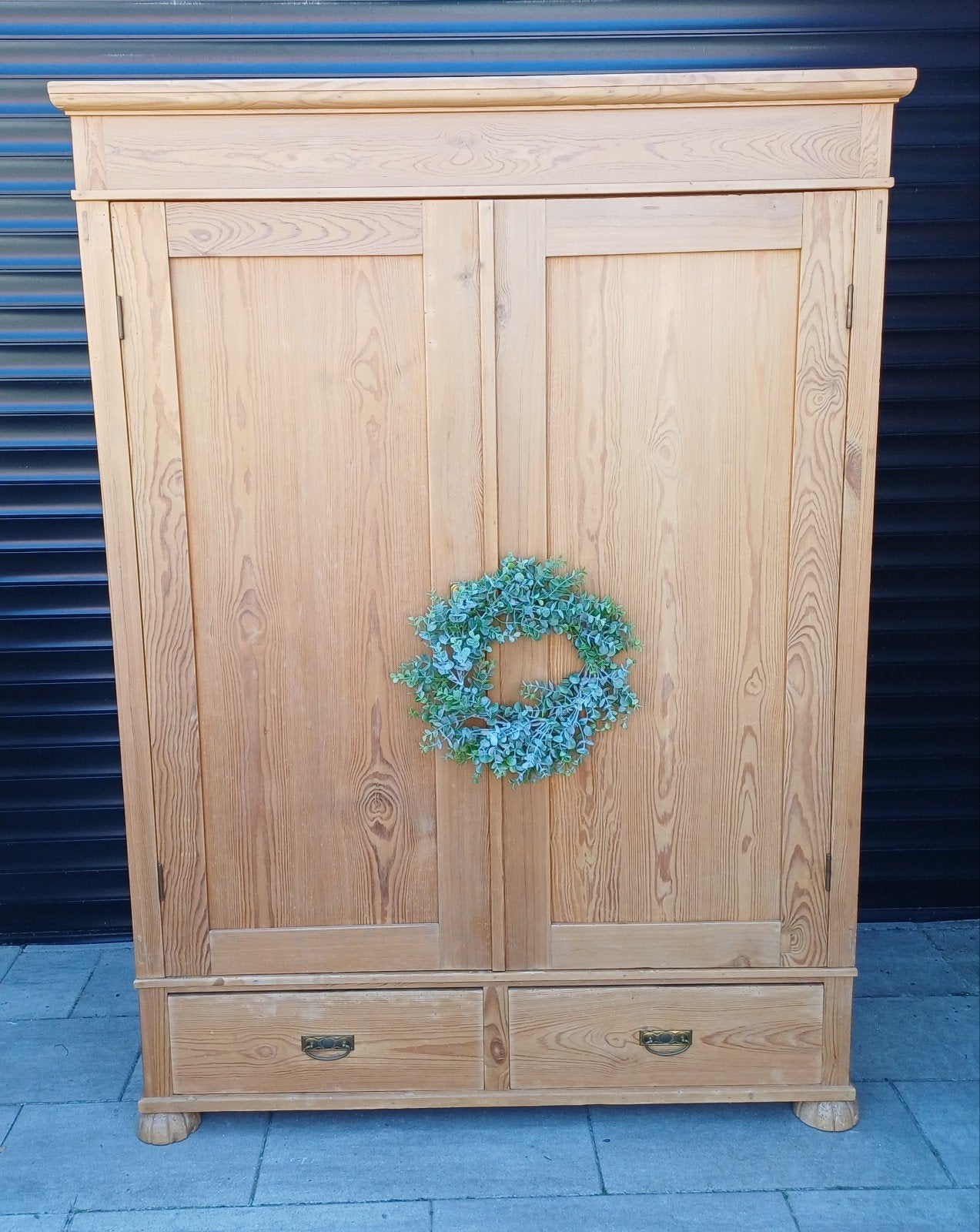 Prachtige Grote Demontabele antiek grenen kledingkast/kast, Ophalen of Verzenden, Zo goed als nieuw, 50 tot 75 cm, 200 cm of meer