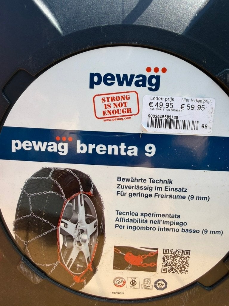 Pewag Brenta 9 XMB 68 sneeuwkettingen (snow chains) — 1 paar, Ophalen, Nieuw