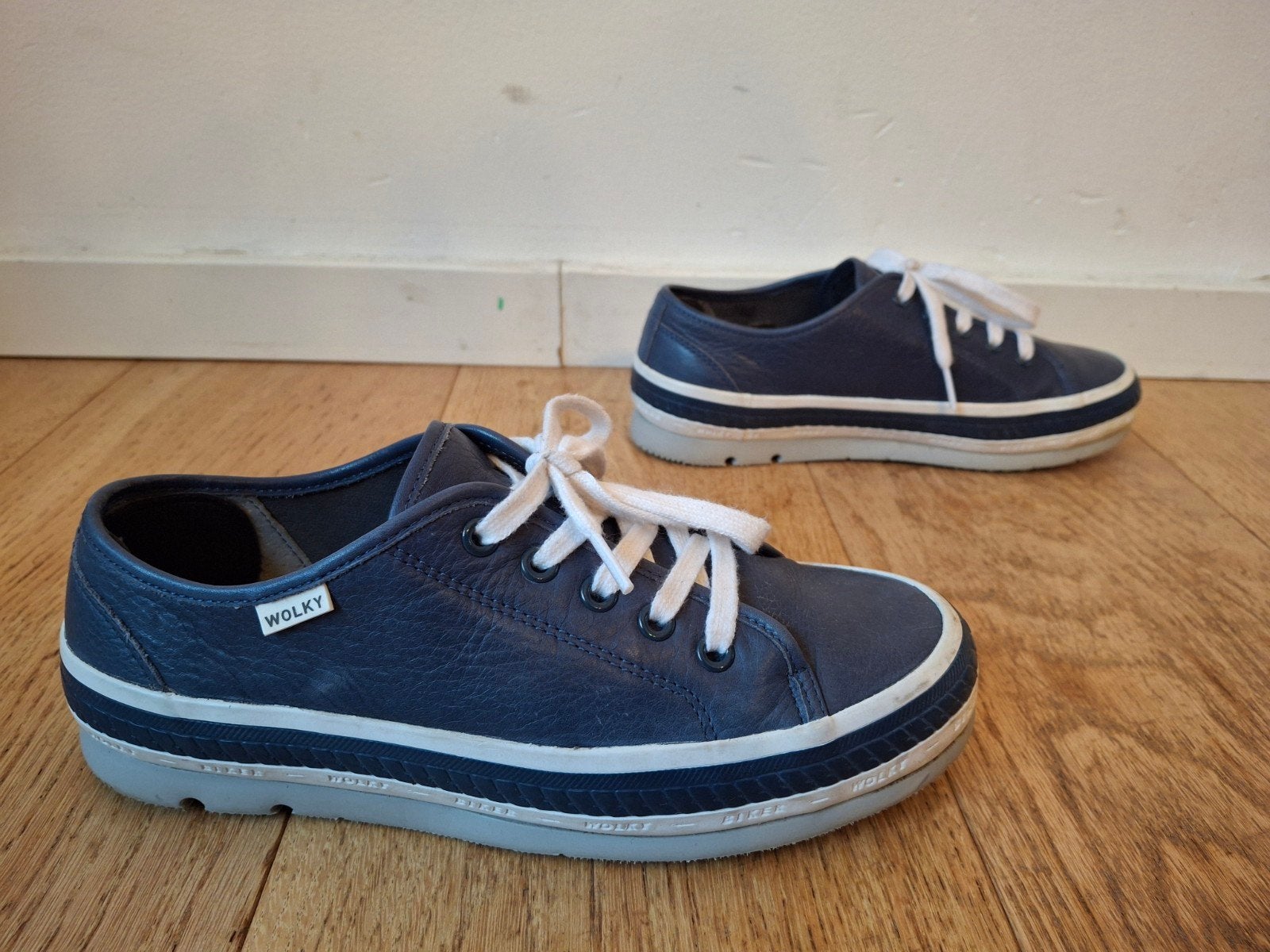 Wolky sneakers maat 39, blauw, zo goed als nieuw, Wolky, Blauw, Ophalen of Verzenden, Sneakers of Gympen