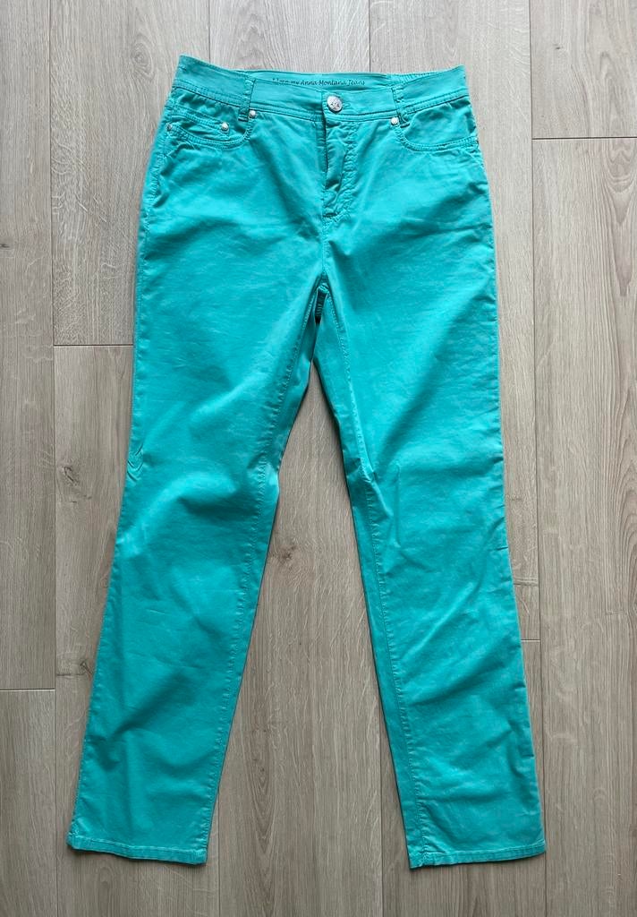 Anna Montana Jeans model Dora turquoise maat 38, Maat 38/40 (M), Blauw, Ophalen of Verzenden, Zo goed als nieuw