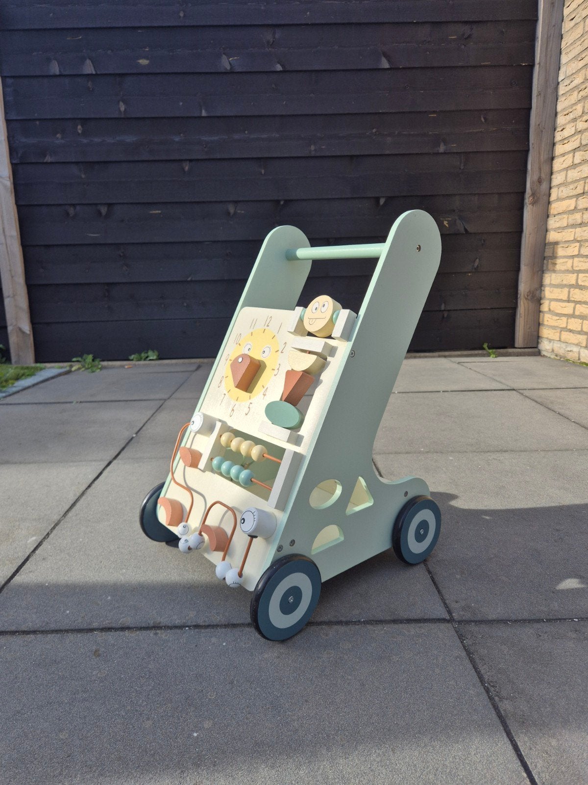 Houten loopwagen 'Cute en Keppe', Ophalen, Zo goed als nieuw, Overige typen, Met wieltjes
