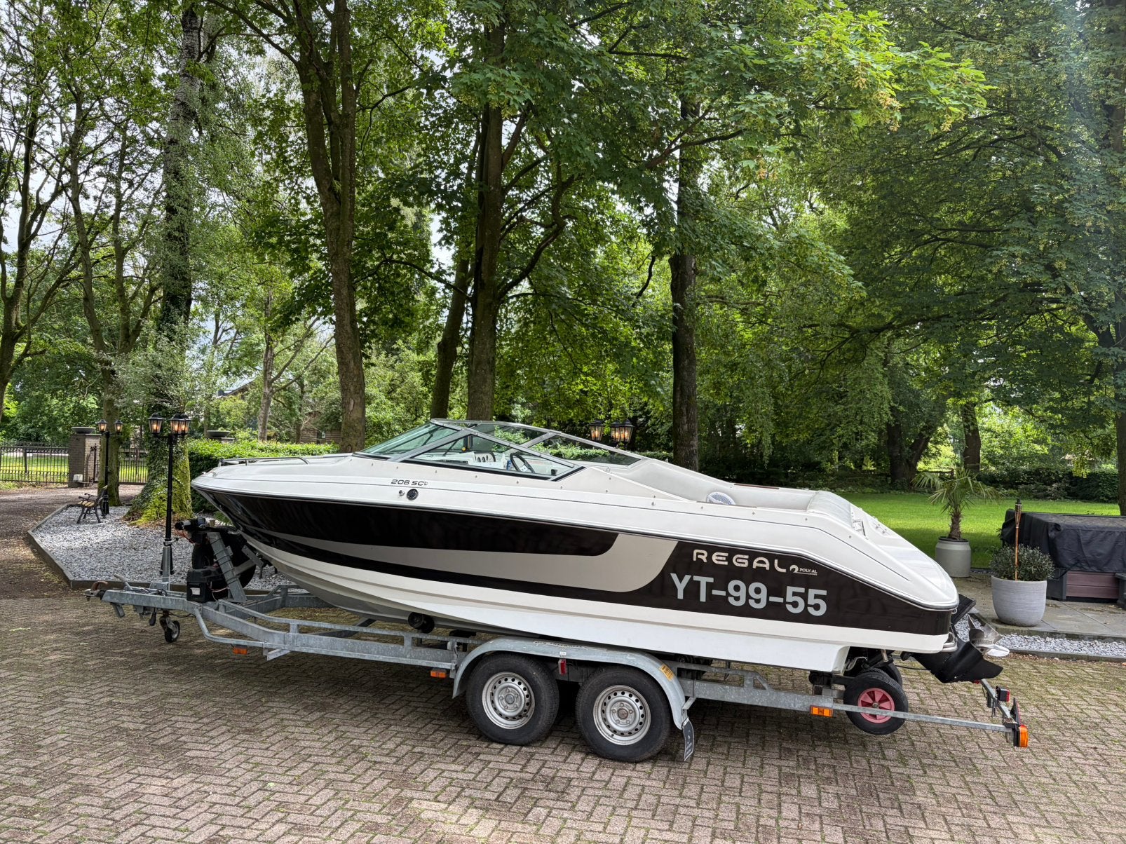 Mooie Regal 206 SC V6 Freewheel trailer motor gereviseerd, Watersport en Boten, Speedboten, Ophalen, Regal, Binnenboordmotor, 2 m