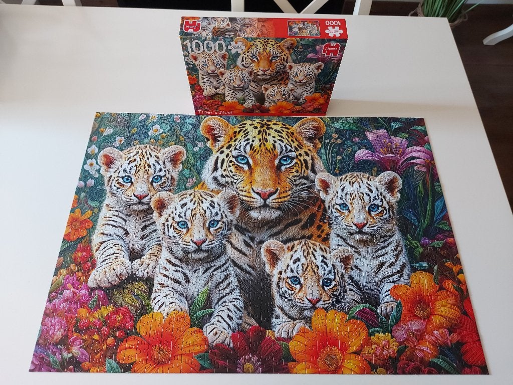 Legpuzzel Jumbo Tiger's Nest 1000 stukjes, Ophalen, 500 t/m 1500 stukjes, Zo goed als nieuw, Legpuzzel