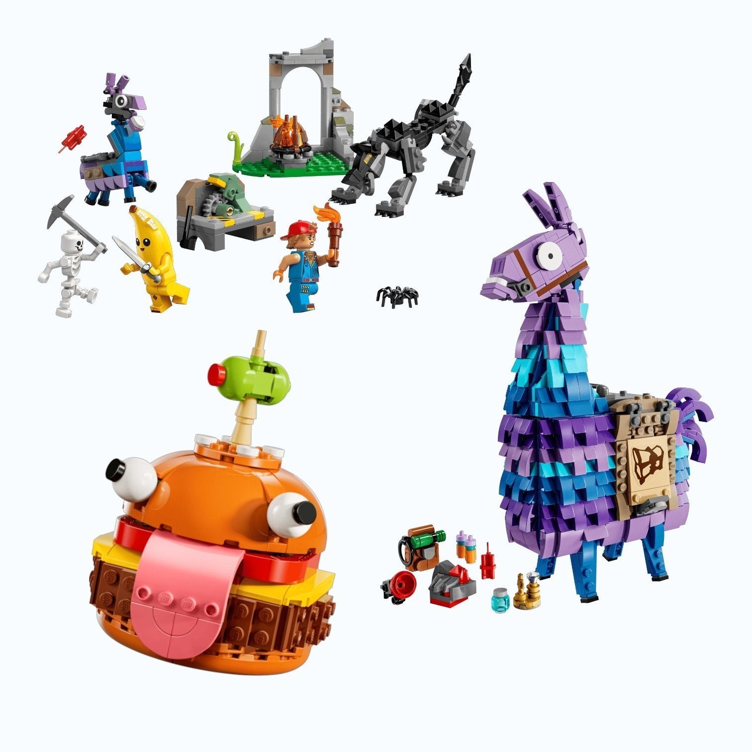 LEGO Fortnite Bundel – 3 Complete Sets, Overige thema's, Ophalen of Verzenden, Zo goed als nieuw, Complete set
