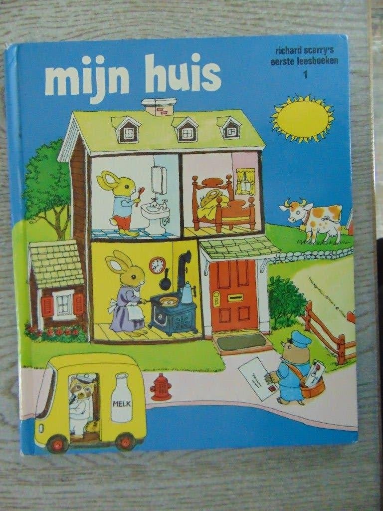 Richard Scarry - Mijn huis - hardcover boek, Gelezen, Fictie algemeen, Ophalen of Verzenden, Richard Scarry