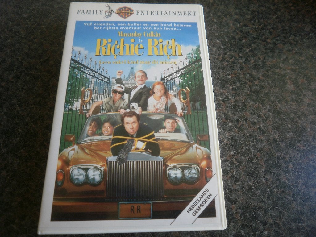 RICTHIE RICH! Komedie mety Macaulay Culkin Op VIDEO!, Alle leeftijden, Verzenden, Zo goed als nieuw, Overige genres