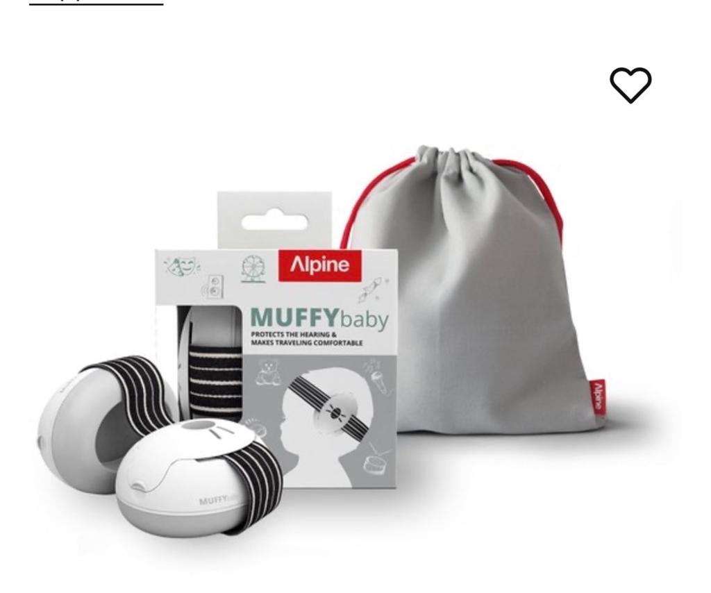 Alpine Muffy Baby gehoorbescherming voor baby's, Ophalen of Verzenden, Zo goed als nieuw