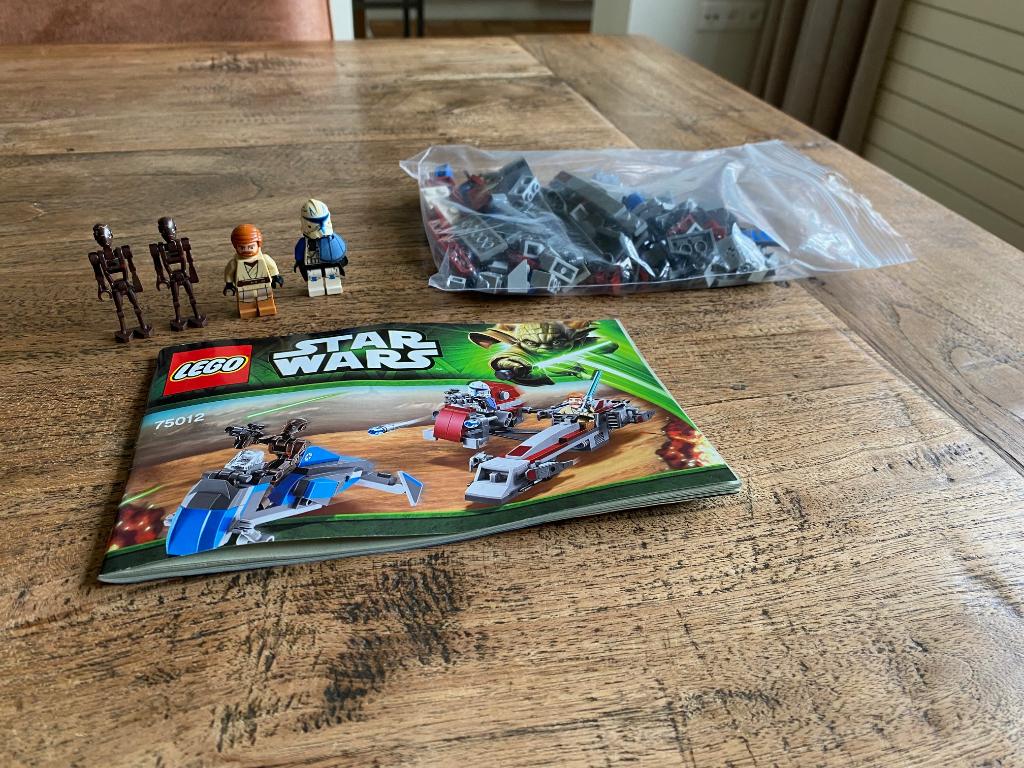 Lego Star Wars 75012 BARC Speeder BARC, zie omschrijving, Compleet, Star Wars, Lego, Ophalen of Verzenden